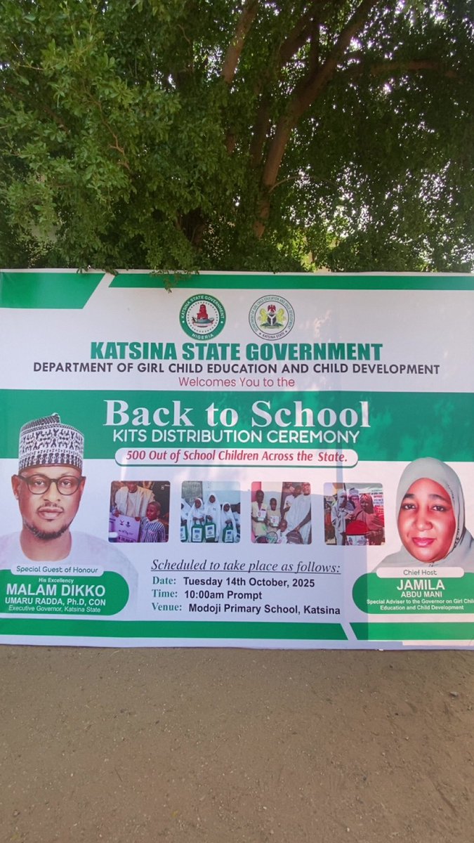 itz_katsina's tweet photo. All is set for the Back-to-School Kits Distribution Ceremony — organized by the Department of Girl Child Education and Child Development, under the leadership of Hajiya Jamila Abdu Mani, the Honourable Special Adviser.
📍 Katsina State — another step toward empowerment https://t.co/Axhb04GuEc