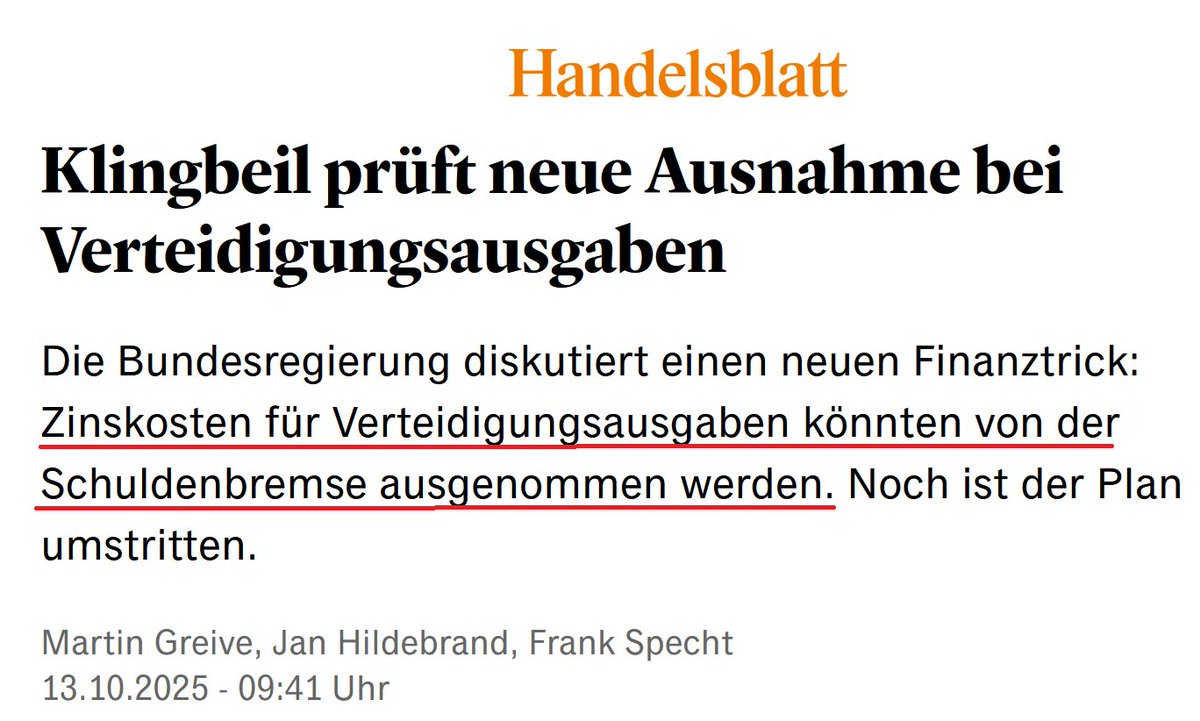 Stefan Homburg (@shomburg) on Twitter photo Wahnsinn: <a href="/larsklingbeil/">Lars Klingbeil ๐ช๐บ</a> tritt in die Fuรstapfen des Betrรผgers Bernard Madoff, der Zinsen fรผr seine Schulden mit immer neuen Schulden finanzierte, bis das โPonzi-Schemaโ zusammenbrach.
Hintergrund: Klingbeil hat mittlerweile erkannt, dass seine gigantischen Rรผstungs-, Klima- und Wahnsinn: <a href="/larsklingbeil/">Lars Klingbeil ๐ช๐บ</a> tritt in die Fuรstapfen des Betrรผgers Bernard Madoff, der Zinsen fรผr seine Schulden mit immer neuen Schulden finanzierte, bis das โPonzi-Schemaโ zusammenbrach.
Hintergrund: Klingbeil hat mittlerweile erkannt, dass seine gigantischen Rรผstungs-, Klima- und