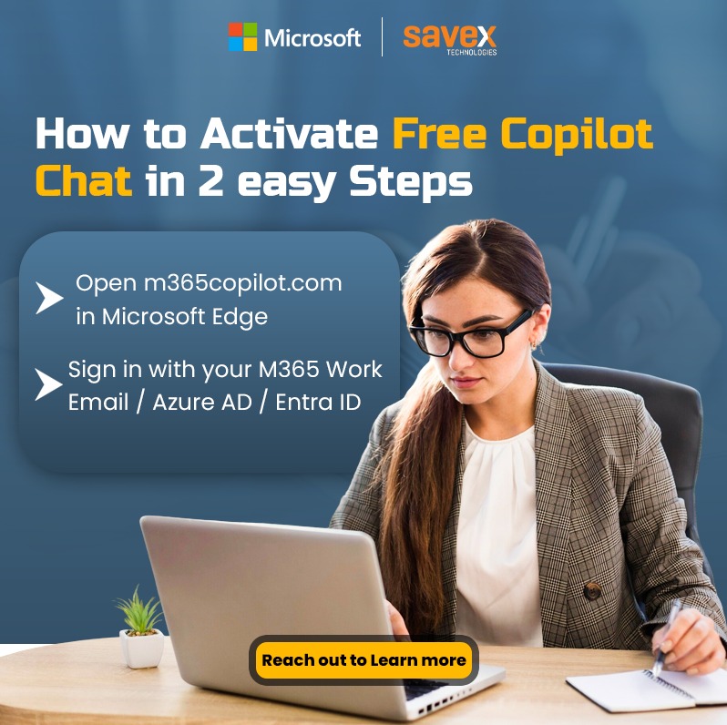 SavexTechnology's tweet image. Ready to level up your workday? 

Activate your Free Copilot Chat today and integrate powerful AI directly into your work environment.

All it takes is two quick steps,
​Start collaborating with Copilot now!

#Microsoft #CopilotChat #AIChat #GPT5 #SavexTechnologies #WorkSmarter