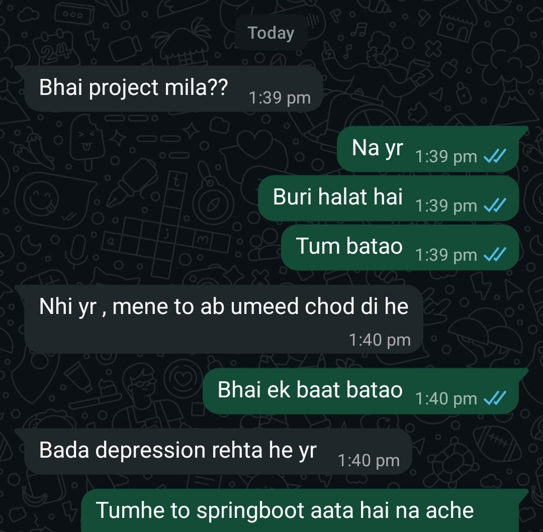 Depression everywhere. The saying “Having a job is better than no job” doesn’t always hold true.