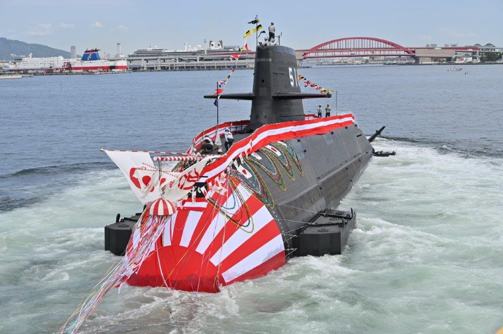 10月14日、川崎重工業株式会社神戸工場において「たいげい」型