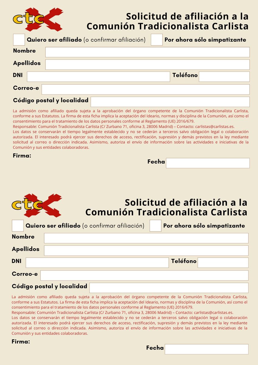 Comunión Tradicionalista Carlista tweet media