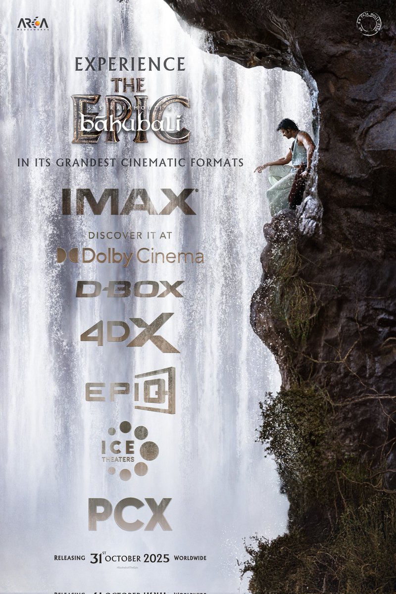 🔥 Dive back into the legendary saga like never before—now exploding on the most spectacular screen experiences, pulling you deeper into the action! 🌟

#BaahubaliTheEpic storms theaters in every Premium Large Format worldwide!

#BaahubaliTheEpicOn31stOct
#Prabhas