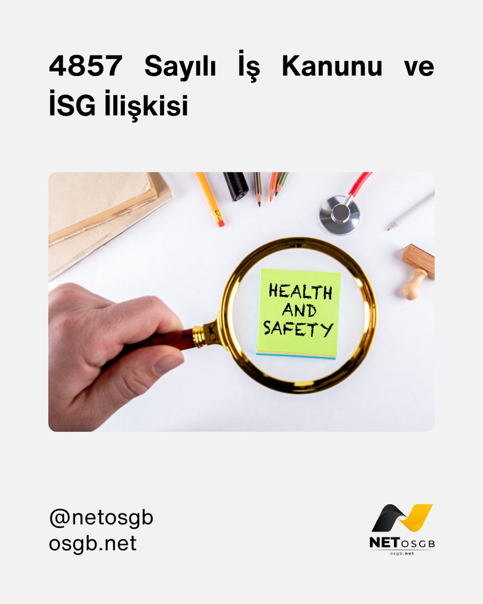 netosgb81's tweet image. ⚖️ 4857 Sayılı İş Kanunu, işyerlerinde güvenli ve sağlıklı çalışma ortamının yasal temelini oluşturur. 

İSG, yalnızca bir zorunluluk değil; iş verimliliğinin ve çalışan mutluluğunun da anahtarıdır.
🔗 osgb.net/4857-sayili-is…

#İSG #İşKanunu #4857 #NetOSGB #İşGüvenliği #İşSağlığı