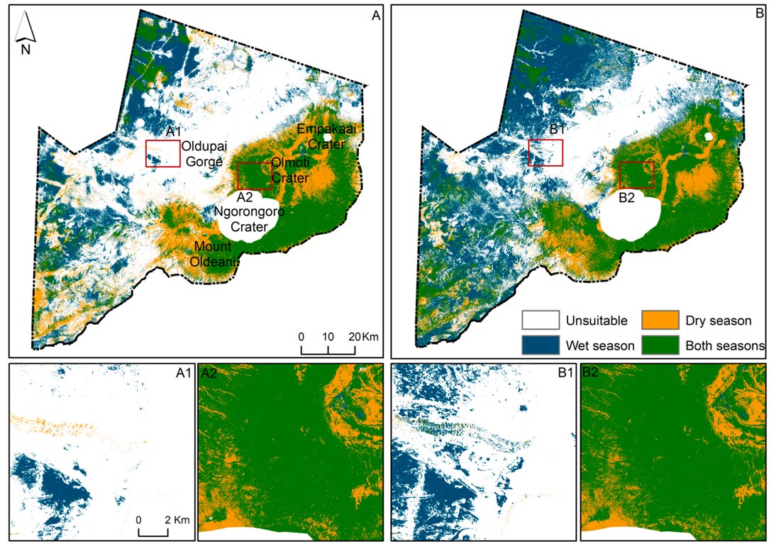 RemoteSens_MDPI's tweet image. 🦏🦏 Assessing #Habitat Suitability: The Case of #Black #Rhino in the #Ngorongoro #Conservation Area

✍️ Joana Borges et al.
🔗 brnw.ch/21wWBbF