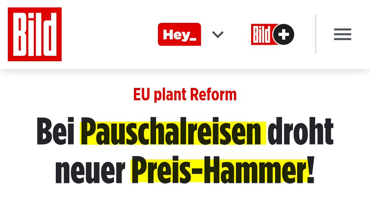 Schon jetzt kann sich jeder fünfte Deutsche keinen Urlaub leisten. Weil das offenbar noch zu wenige sind, plant die EU-Kommission eine Reform, die Pauschalreisen deutlich teurer machen würde. Ich schlage vor, der Kommissionspräsidentin den Privatjet zu streichen.
