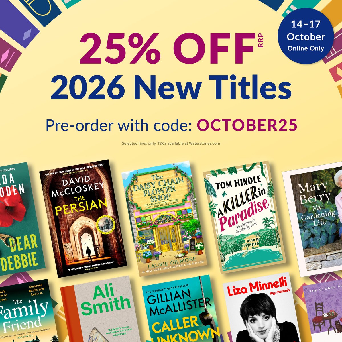 25% OFF PRE-ORDERS IS BACK! Find thousands of incredible upcoming titles to pre-order at 25% off RRP here: waterstones.com/campaign/octob… 🥳