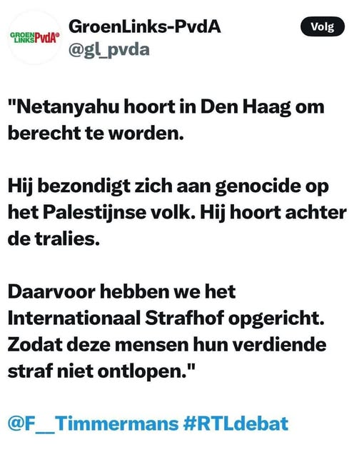 Iemand die voor 17 milard euro ngo 's omkoopt om de green deal er door te douwen moet OOK voor het gerecht