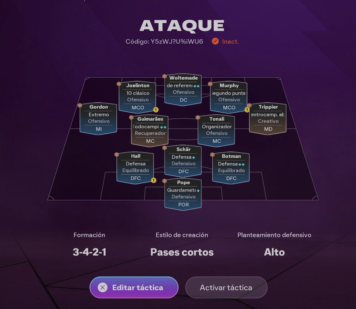 FullManualFG's tweet image. La importancia de la táctica y cómo adaptarla según se va desarrollando el partido #FC26 #FullManual Aunque veo un error en este sentido, al cambiar formaciones y posiciones, no se respetan estas para cada táctica por independiente @Bubi_ISSPRO @Manual_Touch_FC