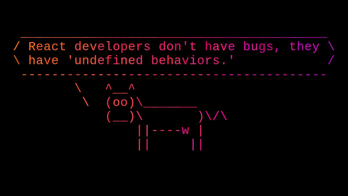 cowsayco's tweet image. #tech #dev #coding #devmemes #developers #devjokes #codinglife