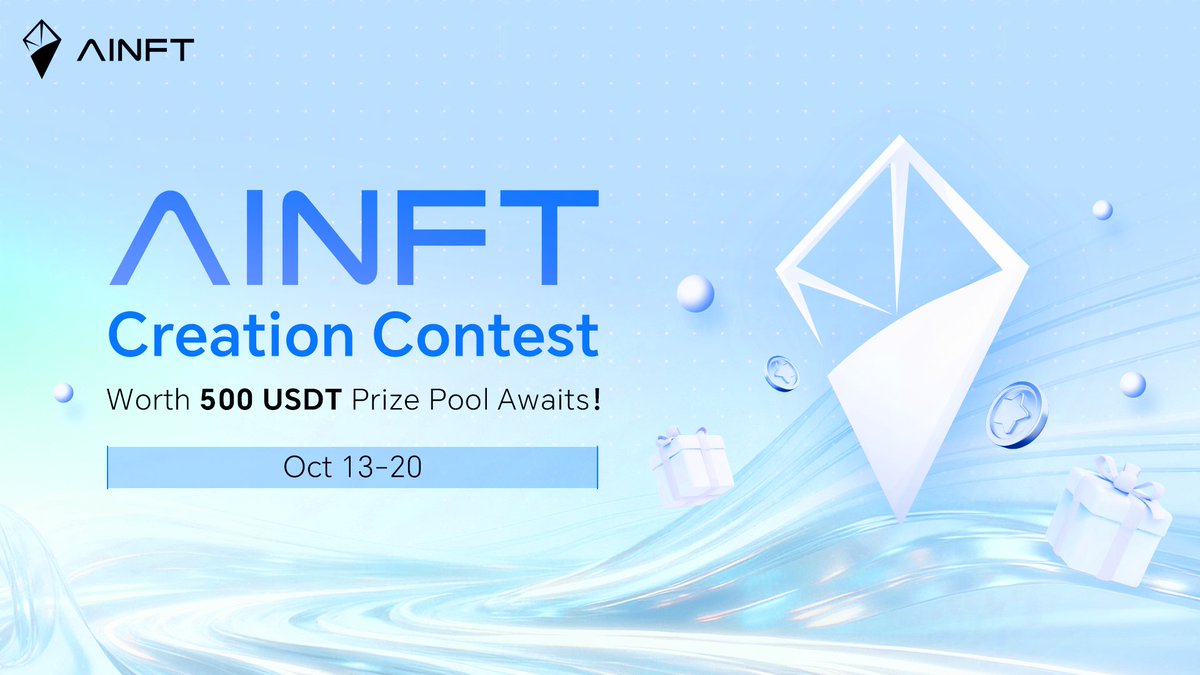 Arielessayshelp's tweet image. Big news for the Web3 art fam 👀
@OfficialAINFT just evolved into AINFT and this upgrade is all about blending AI with NFTs to push creativity to a whole new level.
To celebrate, AINFT launched the #MyAINFT Creation Contest, and it’s honestly a perfect chance to show off what…