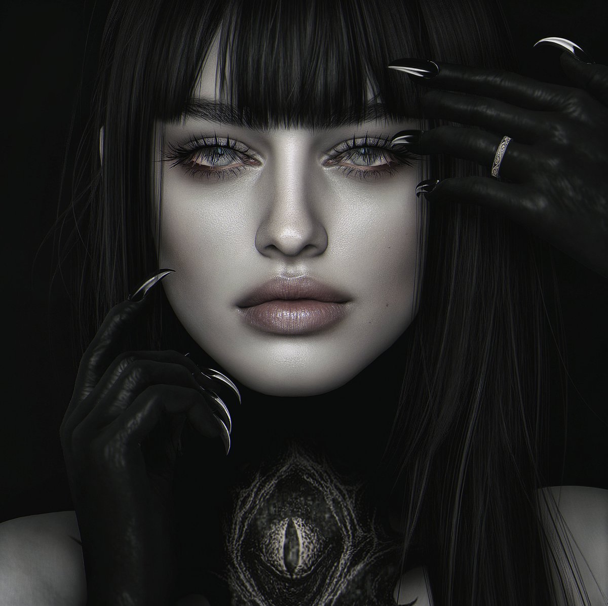 flic.kr/p/2rzgEqU
♤ SKIN:
♦ Stray Dog - Raven Skin EvoX - DRACULA (V) @ ACCESS
♤ HAIR:
♦ DOUX - Akari 
♤ SHAPE:
♦ MOMA - Jaqueline Shape for LeLUTKA Sugar Head 4.0
♤ Tattoo:
♦ [Onyx] Evil Eye Tattoo
♤ ACCESSORIZE :
♦ Le Forme M05 Bento Nails Witch