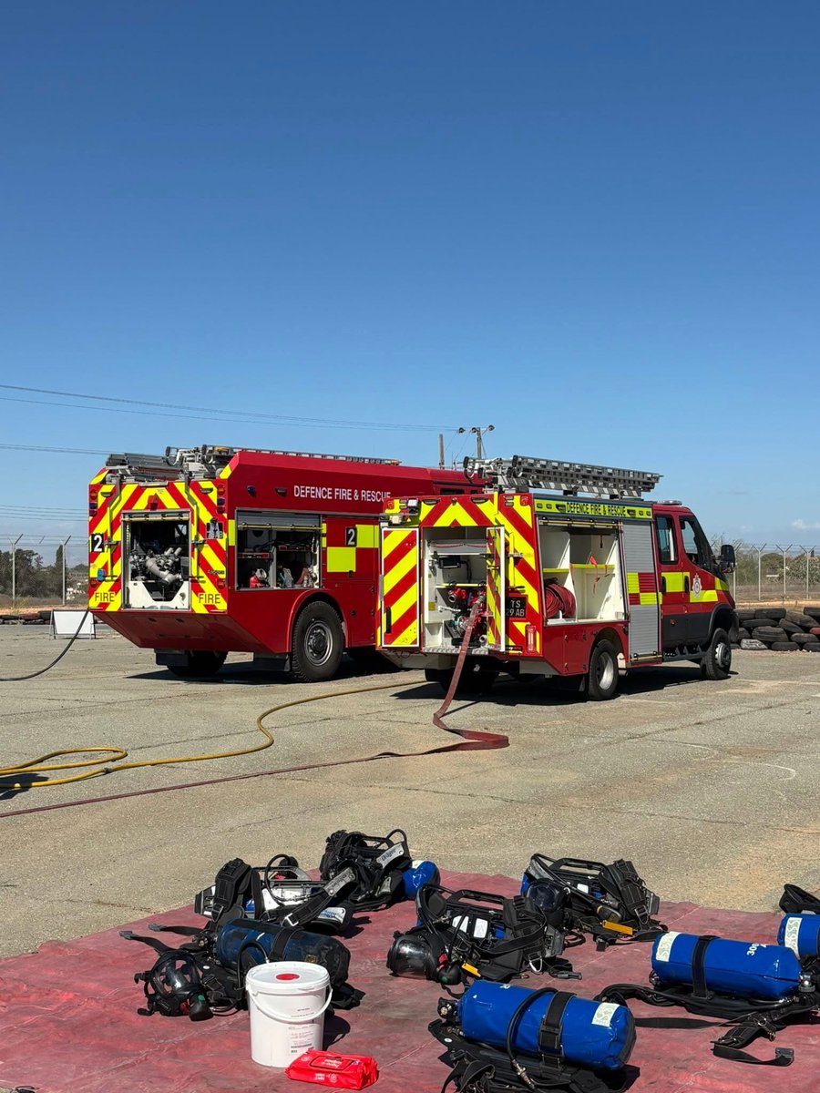bfcyprus's tweet image. Last week, DFR firefighters from all structural fire stations and RAF firefighters from Akrotiri attended two OpBAWA courses at Ay Nik Fire Station. Well done to all 🔥🚒

#BritishBases #Cyprus #FireStation #Courses