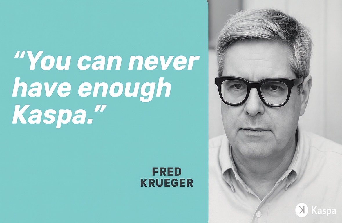 Our master once said: “You can never have enough Kaspa.”

The dip is just a gift from the universe to reload 😁🤲💎 $KAS #Kaspa