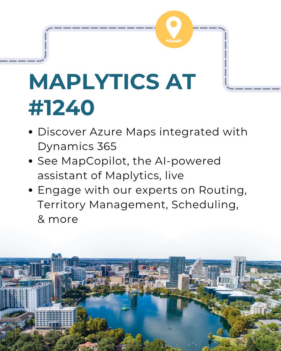 inogic's tweet image. Gear up for the biggest #Dynamics365 event of the year, #CommunitySummitNA 2025. 
Meet Team #Maplytics at Booth #1240 &amp;amp; experience the future of geo-analytics with MapCopilot, Azure Maps integration, &amp;amp; demos of 20+ productivity apps.

October 19–23, 2025 | Orlando, FL
#mysummitNA
