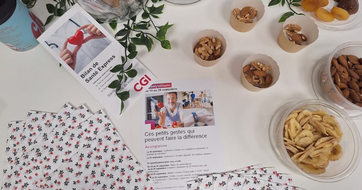 💚 #LifestyleWeeks2025 chez <a href="/CGI_FR/">CGI en France</a> : bien-être, solidarité et engagement collectif au cœur des initiatives des équipes.

Ateliers bien-être, défis mobilité douce, actions solidaires… Travailler ensemble, c’est aussi partager et se soutenir !

👉 Infos : urlr.me/cDWS6T