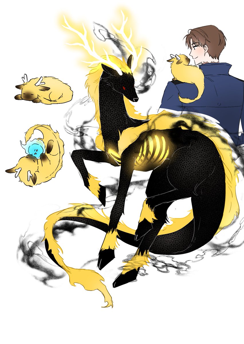 soapsoap_oo's tweet image. 발굽이 있으니까 기린일까,,,걍 발굽있는 용인가...멀까...