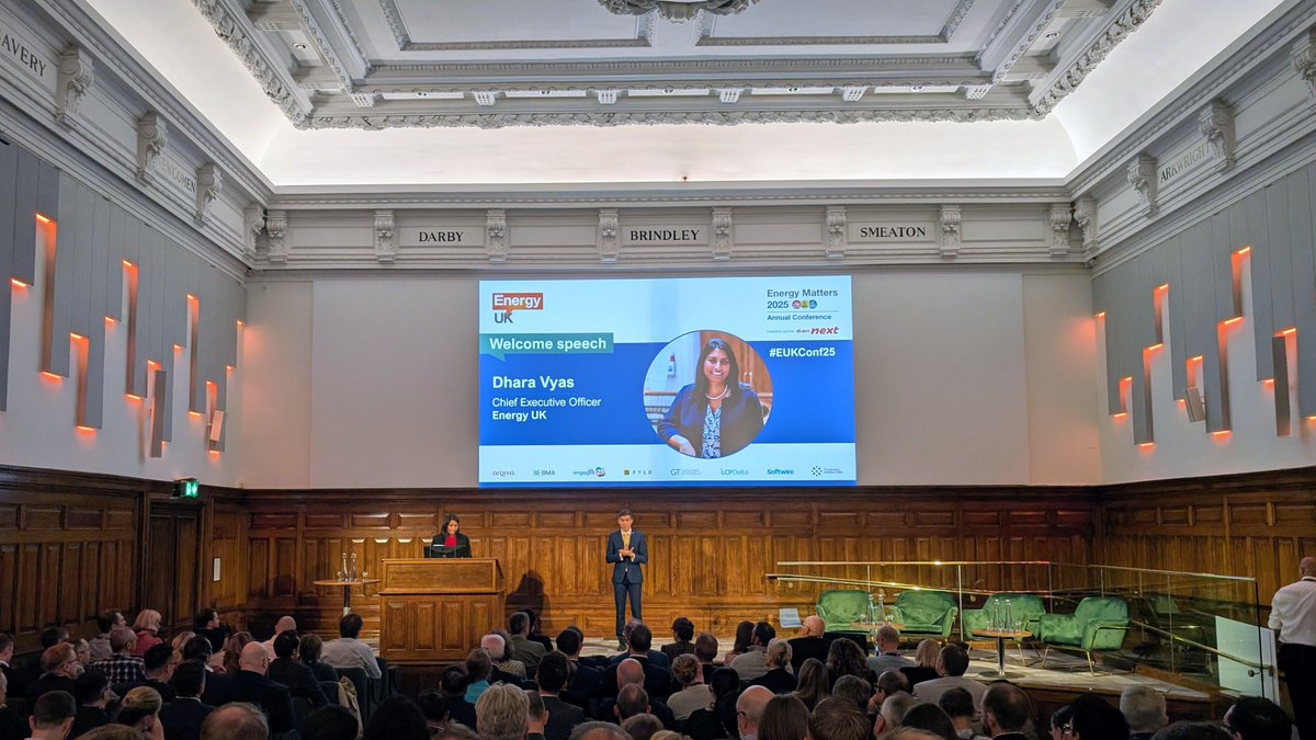 davidwatson__'s tweet image. The Energy UK Conference agenda today is one of the best I can remember. Very much looking forward to a good day discussing the big issues - and there are many.
Come and say hello if you're here. #eukconf25
