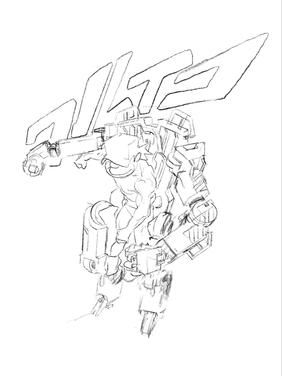 Sketch for the webcomic cover