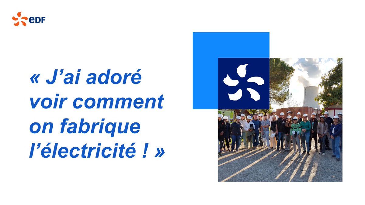 Parents en entreprise : une 2ᵉ édition pleine d’énergie à la centrale !
2⃣4⃣ parents et enfants ont découvert les métiers du nucléaire et les parcours possibles au sein d’#EDF.
Un vrai tremplin pour les jeunes talents du territoire !
En savoir plus 👉 tinyurl.com/5ybyejhr