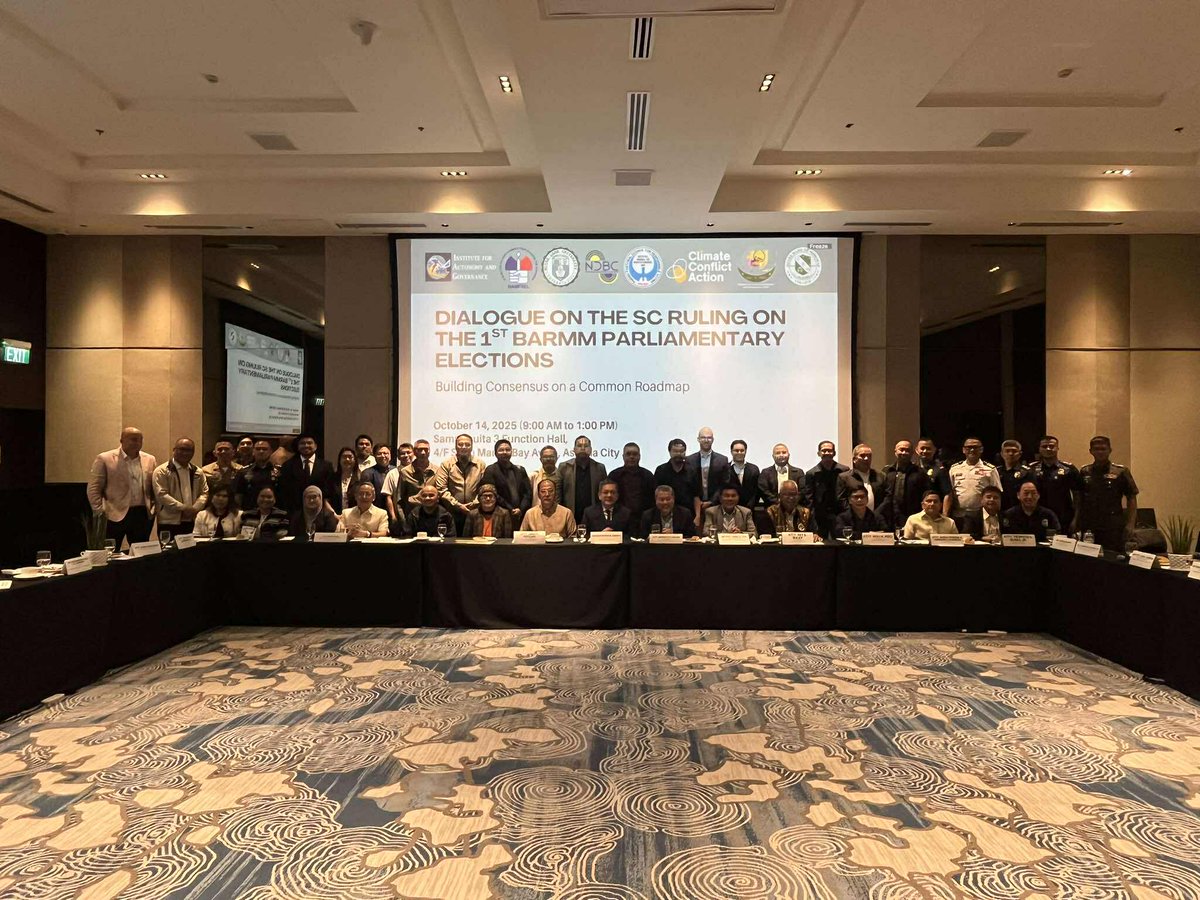 National and Regional Leaders Convene to Advance Roadmap for BARMM Parliamentary Elections iag.org.ph/news/2056-nati…