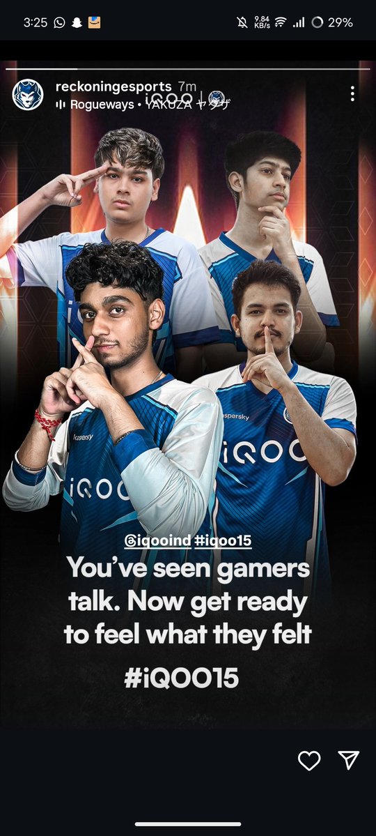 _CodeWizard's tweet image. Guys, do check out the latest story of @ReckoningIndia on Instagram about #iQOO15.
@IqooInd
@Aojeshhh