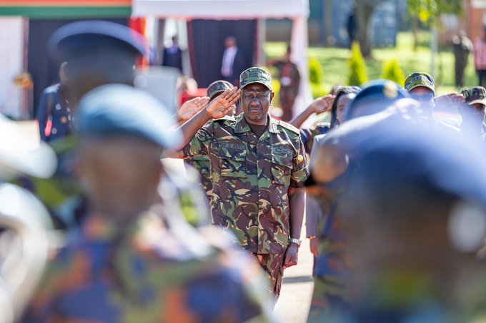 naledifusion's tweet image. A proud salute to every KDF officer from the Commander In Chief, who celebrates their courage, loyalty, and national pride. #KDFDay C in C