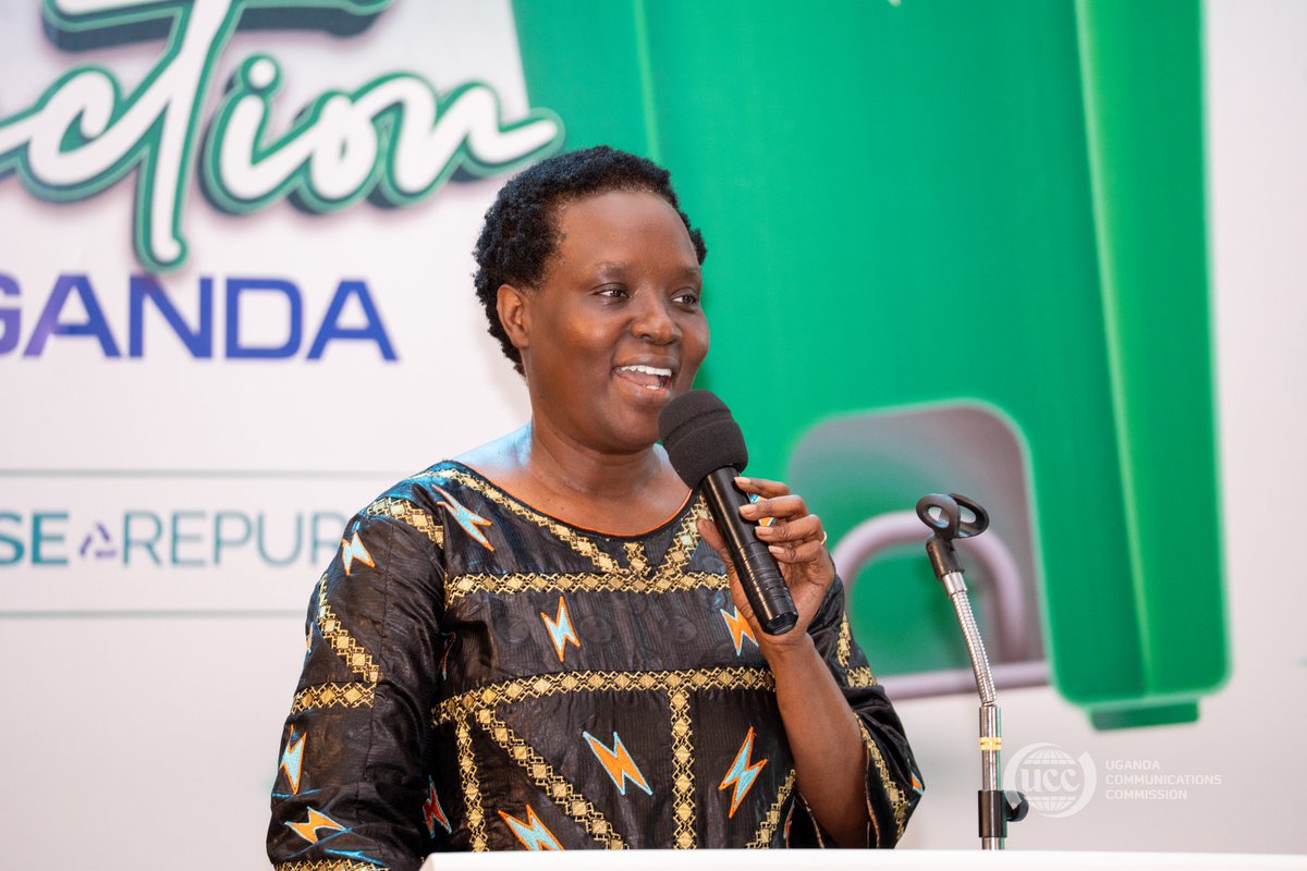 ConsumerUCC's tweet image. Susan Wegoye, Ag. UCC ED Director Legal/Commission Secretary, UCC, says it all: "Let's ensure E-waste is disposed of responsibly! Our shared task is to direct E-waste to safe, transparent channels for proper disposal. Together, we can make E-waste management a norm in Uganda's…