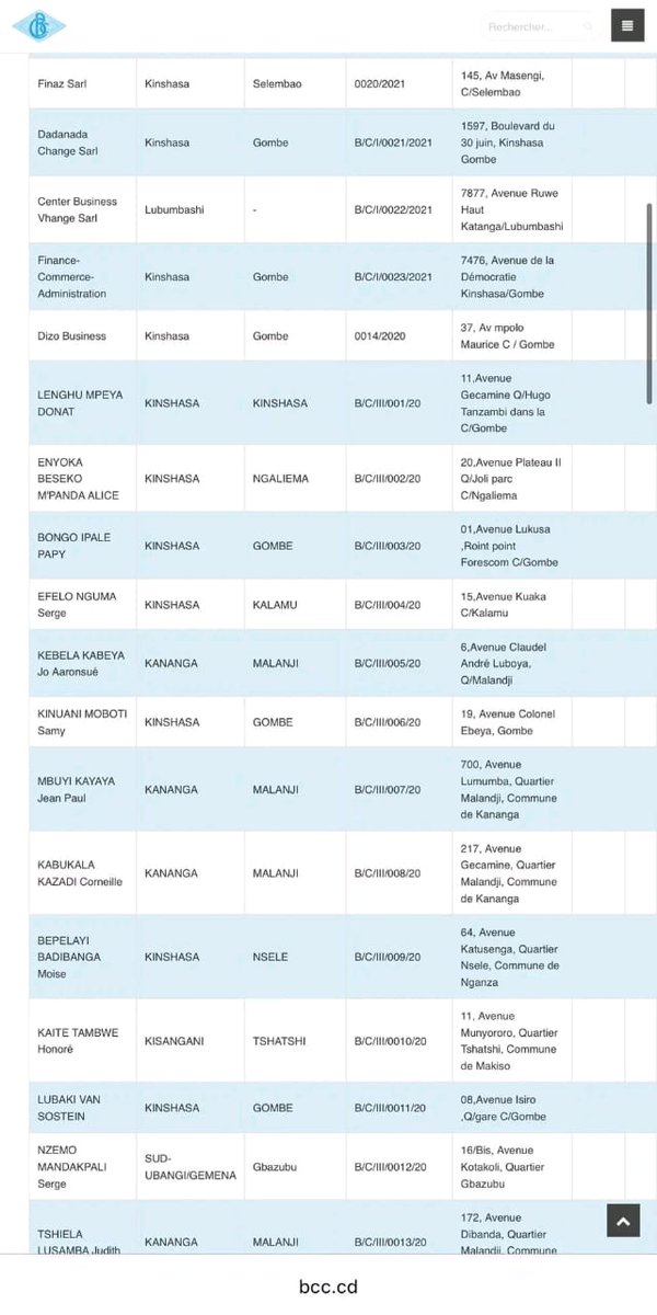 🛑🇨🇩 URGENT — Où échanger vos billets USD en Franc Congolais au taux officiel ?

Voici la liste des bureaux de change agréés par la Banque Centrale du Congo (BCC) où vous pouvez convertir vos devises en toute sécurité :
👇