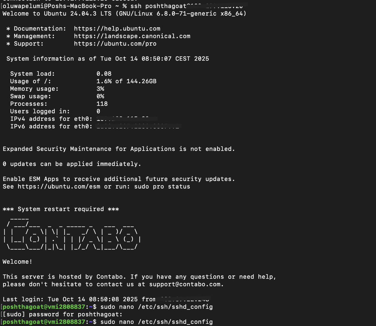 vps secured 😶‍🌫️, got a sweet deal for the specs of this server 🤓