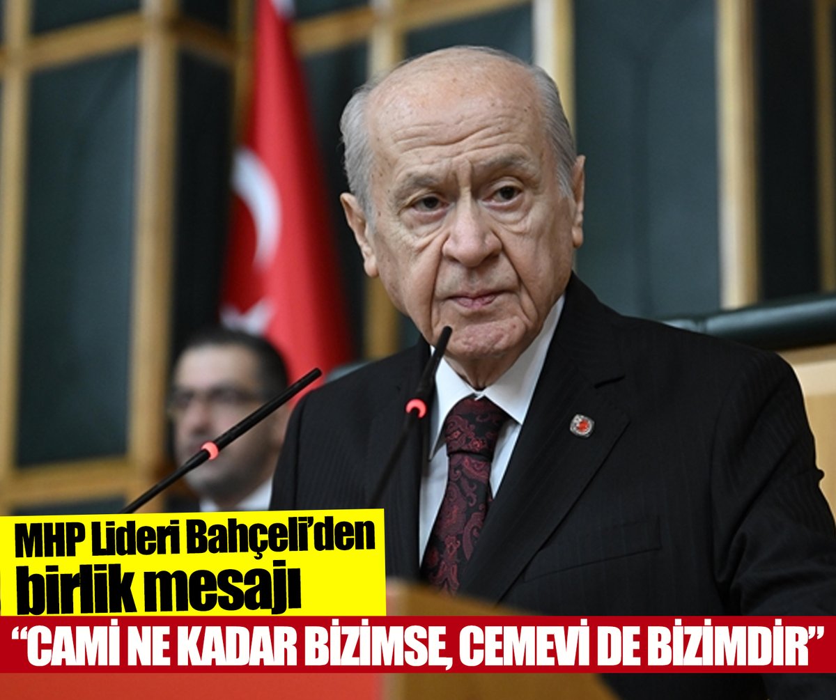 📌MHP Lideri Bahçeli’den birlik mesajı!

💬“Cami ne kadar bizimse, Cemevi de bizimdir”

Detaylar👇

turkgun.com/gundem/mhp-lid…