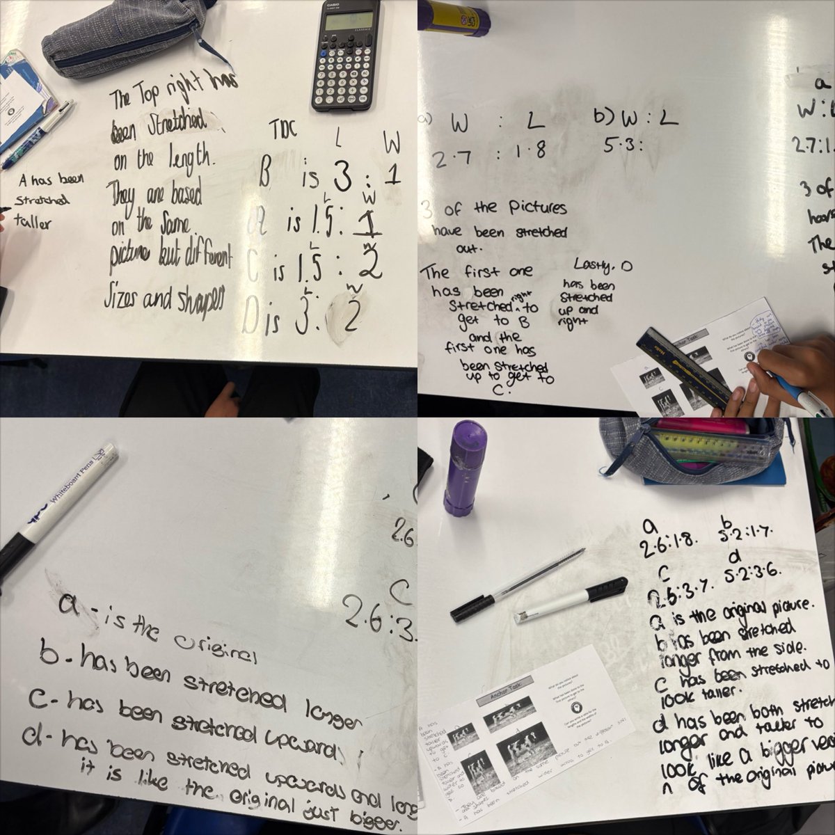 Year 8s are busy enjoying a ratio lesson with Mrs Dean and the “geography cow” this morning!

Look at the amazing whiteboard use below and how students move from explaining ratios using words to mathematical representations!

<a href="/derbyhighbury/">The Derby High, Bury</a> #Ratios #TheDerbyGeographyCow #Literacy