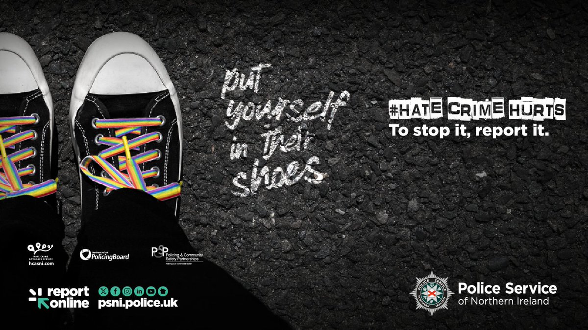 Hate crime is when someone targets a person or property due to their ethnicity, sexual orientation, gender identity, religion, political opinion, or disability. 

We want everyone to live a life free from fear and isolation. 

orlo.uk/LMnnO

#HateCrimeAwarenessWeek
