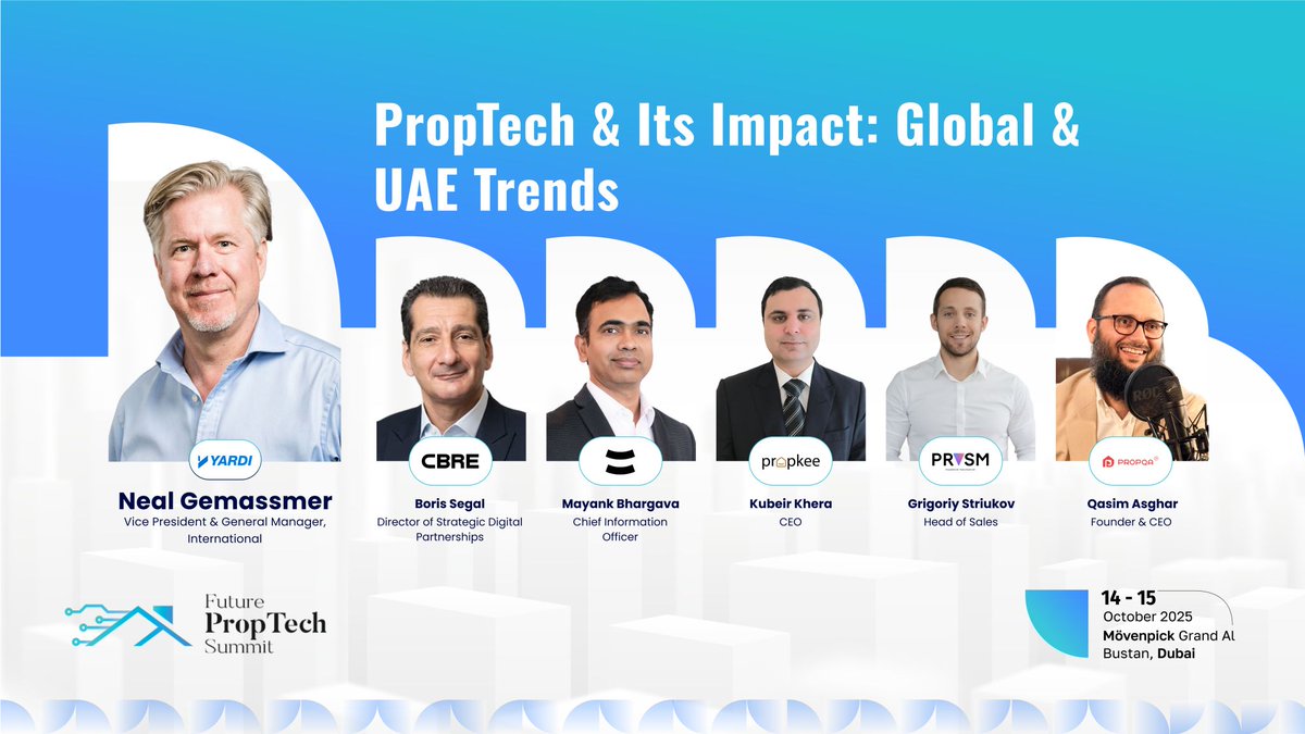 Future_Proptech's tweet image. Happening LIVE at #FPS25!

Mövenpick Grand Al Bustan, Dubai
October 14–15, 2025

𝐆𝐞𝐭 𝐘𝐨𝐮𝐫 𝐅𝐑𝐄𝐄 𝐕𝐢𝐬𝐢𝐭𝐨𝐫 𝐏𝐚𝐬𝐬: lnkd.in/gB7C4j_9

#FuturePropTech #PropTechSummit #Innovation #DubaiEvents #SmartCities #UAEeconomy #MAXPOEvents