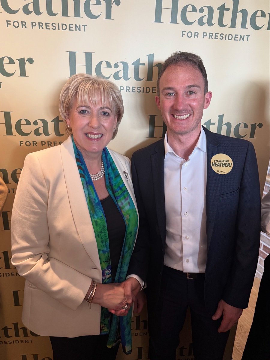 Alan_Dillon's tweet image. Proven. Experienced. Trusted.
Heather has delivered for Ireland before and she’s ready to do it again as President. #TogetherForHeather 🇮🇪
