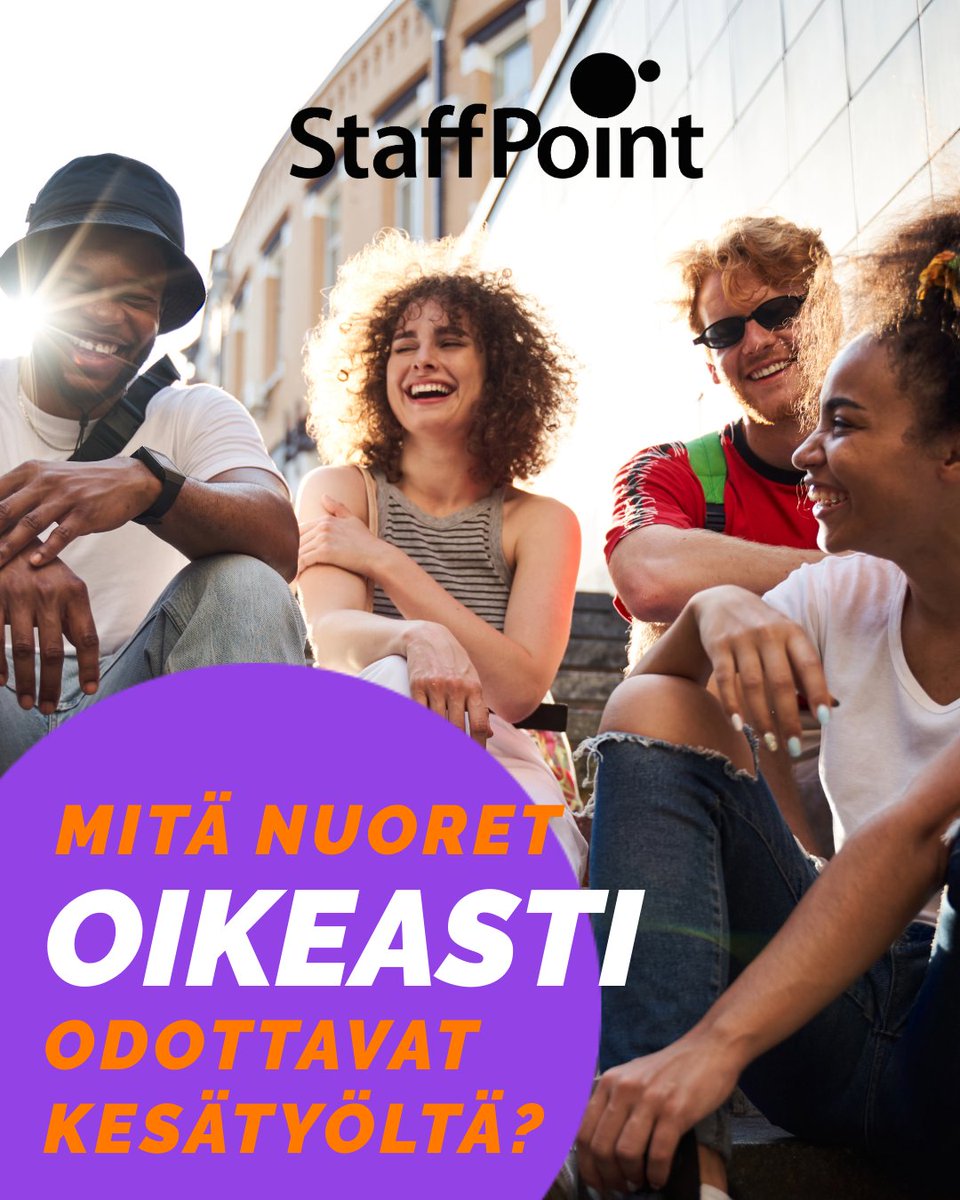 Ensimmäinen kesätyö on nuorelle enemmän kuin työ – se on askel aikuisuuteen. 💼
StaffPointin kysely (n=700) kertoo, että nuoret arvostavat oppimista, vastuuta, reiluutta ja hyvää ilmapiiriä.

👉 Tutustu tuloksiin: hubs.la/Q03Nq5zv0

#Kesätyö #Nuoret #Työelämä #StaffPoint
