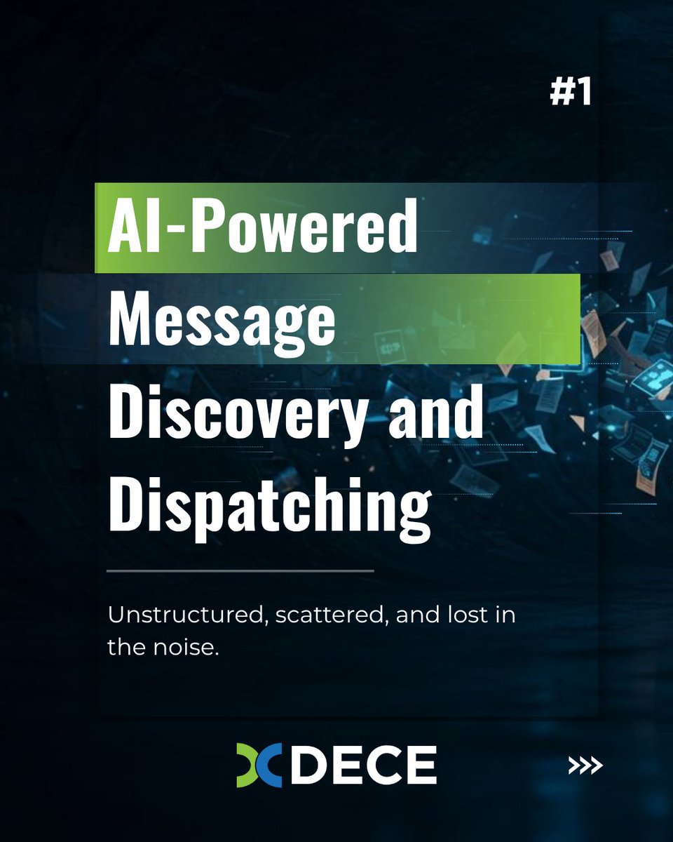 SoftwareDECE's tweet image. AI-Powered Message Discovery 🤖📩
Messages flow in from every channel — emails, portals, apps.
GEODI AI Discovery understands context, classifies smartly & routes to the right workflow — keeping every action traceable and governed.
#DSPM #AI #MessageDiscovery #Automation #GEODI