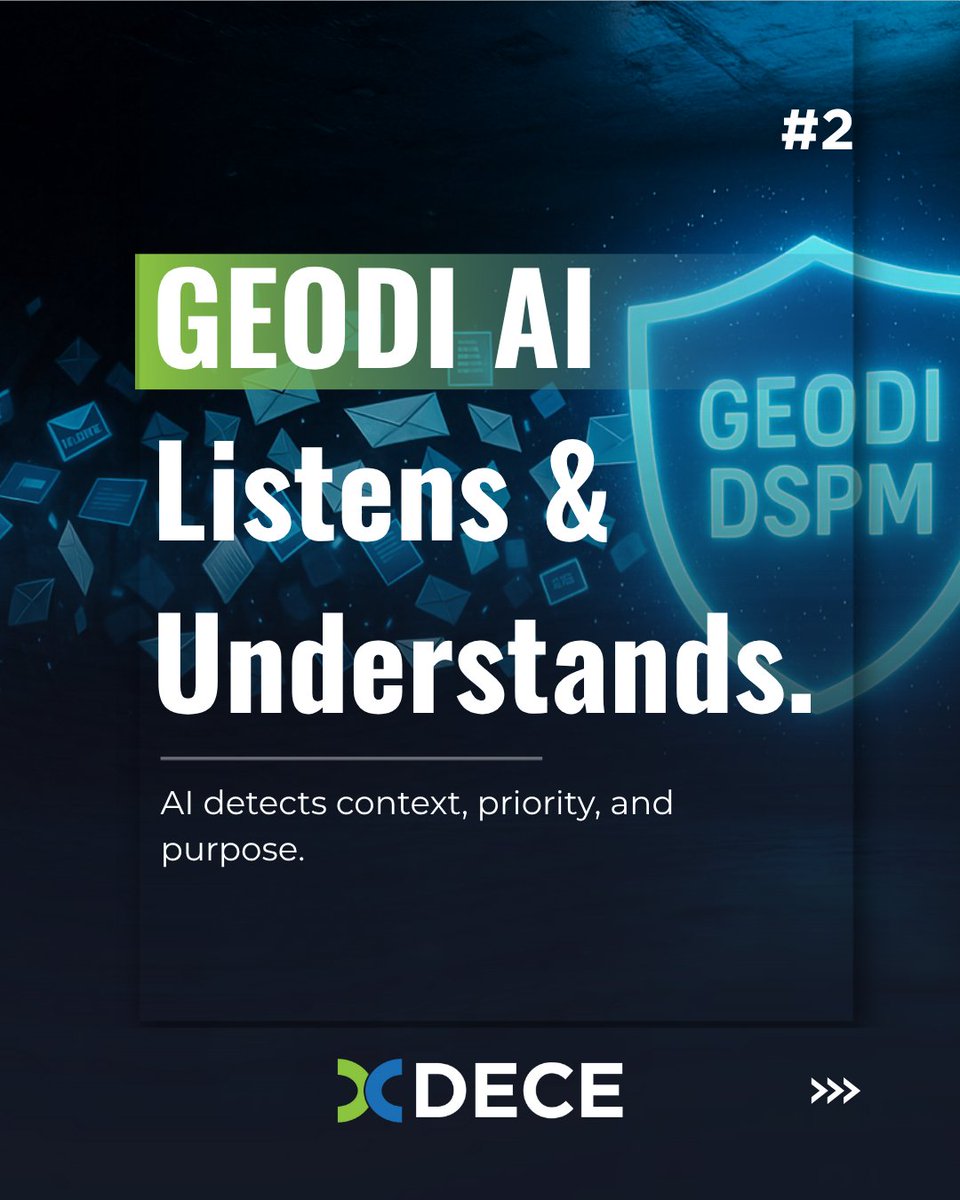 SoftwareDECE's tweet image. AI-Powered Message Discovery 🤖📩
Messages flow in from every channel — emails, portals, apps.
GEODI AI Discovery understands context, classifies smartly & routes to the right workflow — keeping every action traceable and governed.
#DSPM #AI #MessageDiscovery #Automation #GEODI