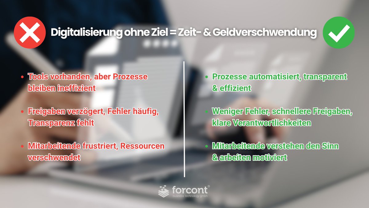 forcontECM's tweet image. Jede Digitalisierung ohne klare Ziele kostet Zeit & Geld 💸. Tools helfen nur, wenn Prozesse effizient, fehlerfrei und transparent werden ⚡🔍
💬 Haben Sie klare Ziele für Ihre Digitalisierung?
#Digitalisierung #ECM #WorkflowOptimization #forcont #Prozesse