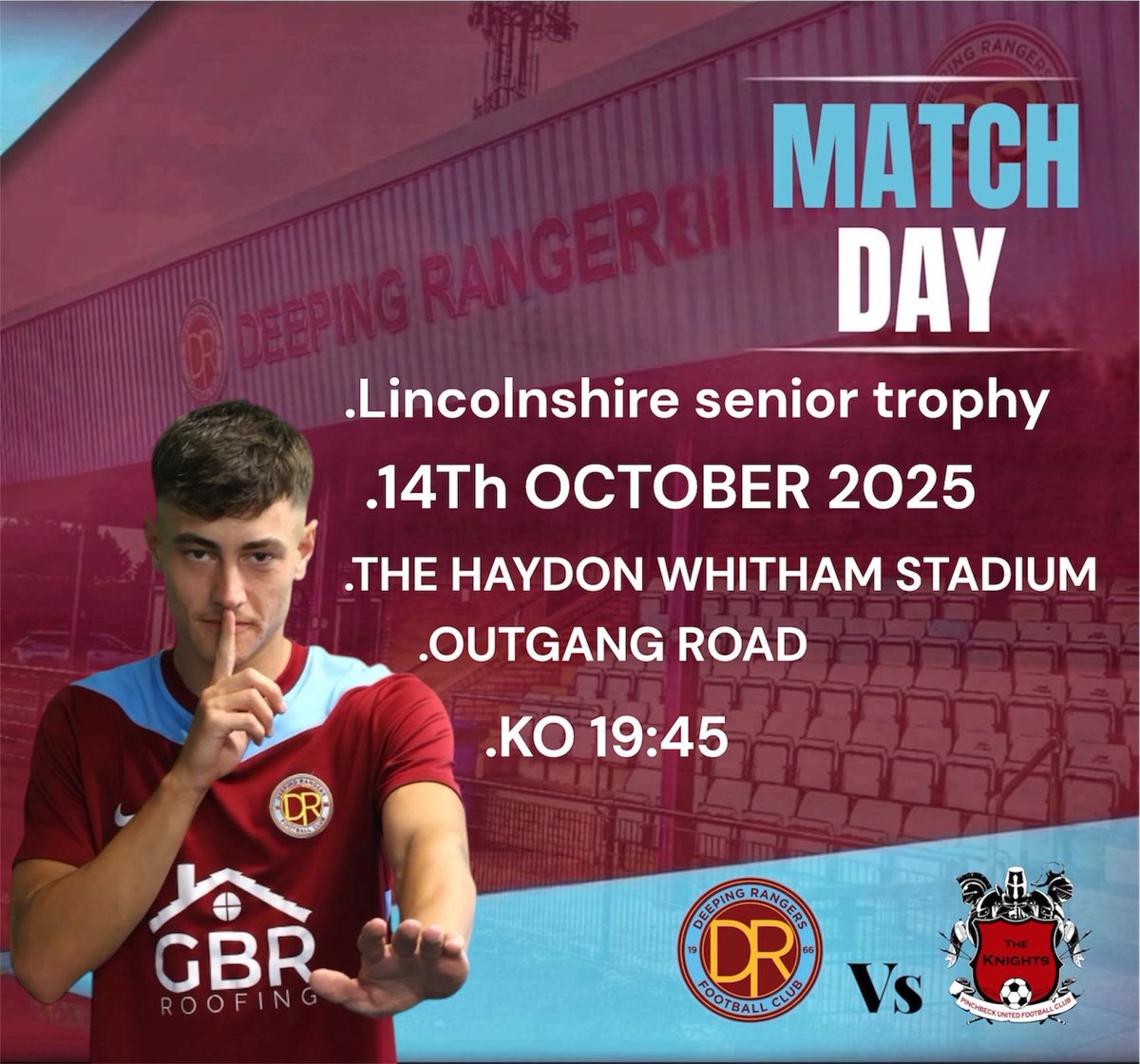 DeepingRangers's tweet image. It’s Matchday!!
Tonight we take on @PinchbeckUnited
Come down and support Brett and the team in the Lincs Senior Trophy.
@utdcos @NonLeagueCrowd @DeepingSSClub @spaldingsport @branchbrosltd