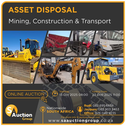 LIQUIDATION ONLINE AUCTION - MIDDELVLEI | 20 - 30 OCT 2025 | tinyurl.com/3vvsp73c
Secure Pre-Approved Bank Finance, contact Anushka Vorster +27825907806 | typecard.com/7f2985c6
Auth. FSP34936