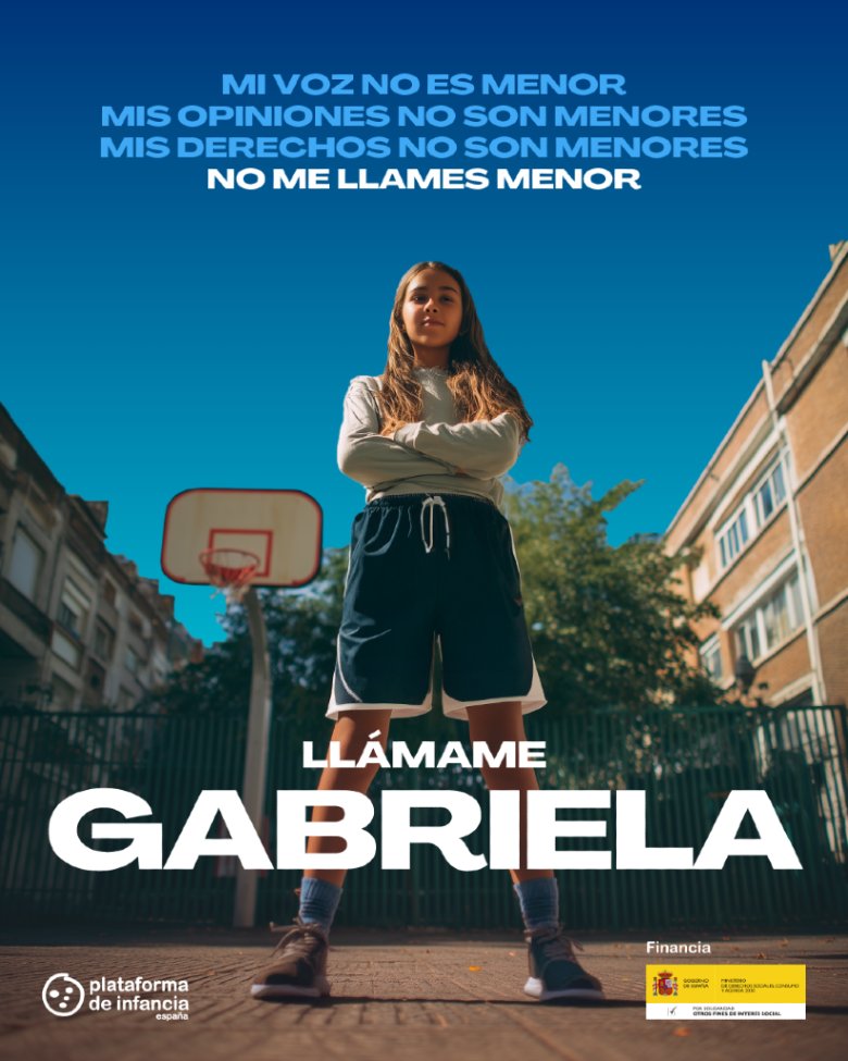 Esto es lo que significa MENOR según la RAE: 

1. Que es inferior a otra cosa en cantidad, intensidad o calidad. 
2. Menos importante con relación a algo del mismo género. 

¿Es así como me ves? 
#NoMeLlamesMenor, llámame Gabriela.
plataformadeinfancia.org/no-me-llames-m…