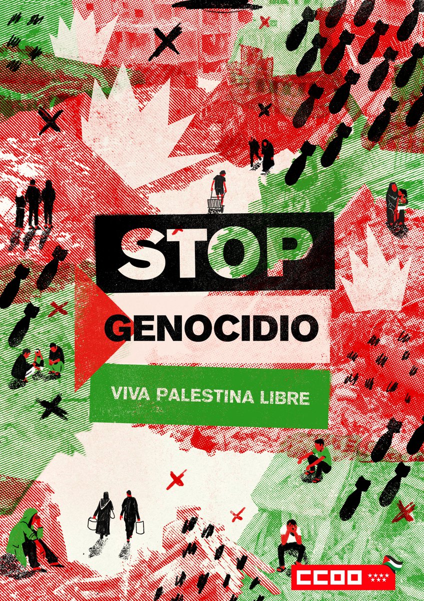 📢Mañana nos movilizamos en  apoyo al pueblo palestino. La sociedad no puede quedarse indiferente.
#FreePalestina 

📅15/10/25. Móstoles.
Plaza del Ayuntamiento
🕛10:00H

📅15/10/25.Alcorcón.
Plaza del Ayuntamiento
🕛11:00H
👉Síguenos en las redes sociales
instagram.com/ccoomadridoest…