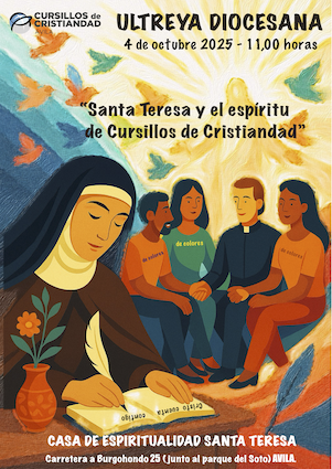 ✨ Ultreya Diocesana en Ávila ✨
Con alegría iniciamos el curso 2025-2026 del Movimiento de Cursillos  de Ávila.
Bajo el lema, “Santa Teresa de Jesús y el espíritu de Cursillos de Cristiandad”, hemos descubierto los lazos que nos unen en la fe, la amistad y la comunidad.