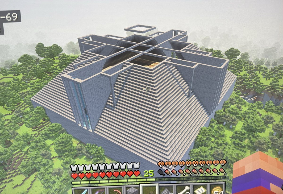 The shit I get up to in Survival, honestly…. This is the biggest build I’ve done in survival so far.  I swear though, making a frog light farm is gonna be the fucking death of me though.