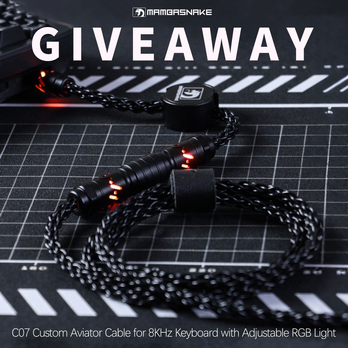 MAMBASNAKESTAR's tweet image. 🎉 GIVEAWAY TIME! 🎉
Win our premium MAMBASNAKE C07 RGB Straight Keyboard Cable *1 — made for gamers, built for pros!

🚀 Why you&apos;ll love it:
✨ Supports 8K polling rate magnetic switch keyboards
⚡ Fast charging &amp;amp; high-speed data transfer
🌈 Dynamic RGB lighting (customizable by…