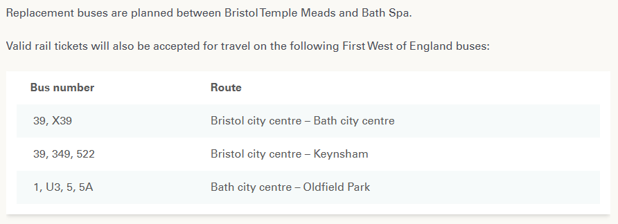 JEKB_'s tweet photo. @GWRHelp Thanks for your response. I was referring specifically to the ticket acceptance with First bus on the X39 between Bath and Bristol on the planned engineering page. How do I prove to the bus driver that my smart card has a valid ticket loaded onto it? https://t.co/srV3jUZRaD