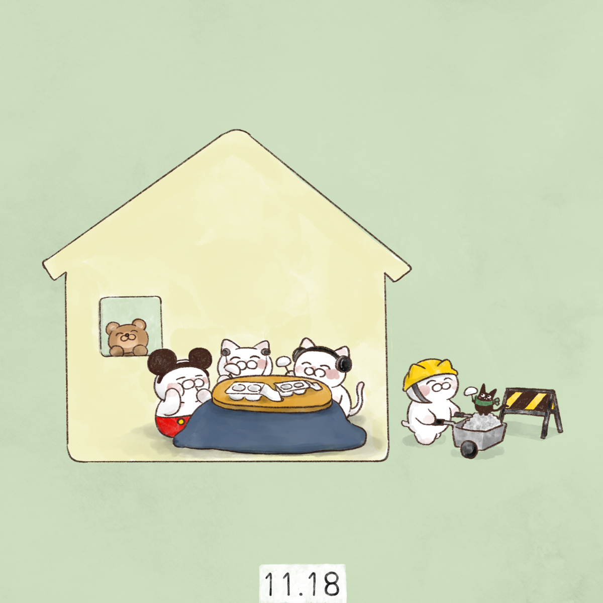 yamatokotobacat's tweet image. 11月18日
📍雪見だいふくの日
📍熊の日
📍いい家の日
📍土木の日
📍ミッキーマウスの誕生日
📍いいイヤホンの日・ヘッドホンの日

いろいろあって楽しい日🐾