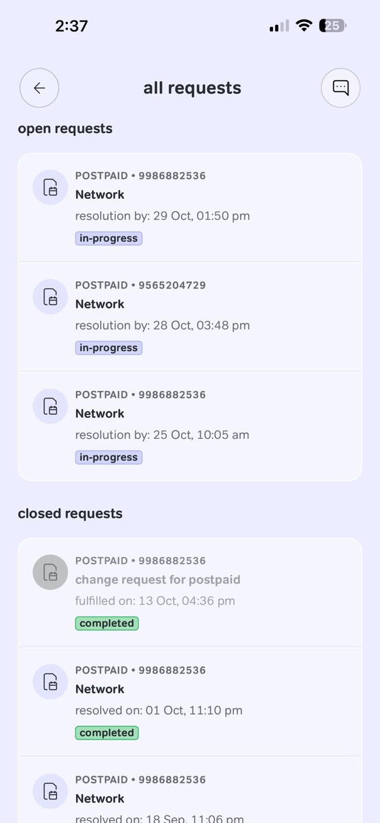 Getting just one signal bar inside my home and <a href="/airtelindia/">airtel India</a> 
 keeps auto-closing tickets marking them ‘resolved’! It’s been 3+ months, 6+ tickets, and even a store visit — still no fix. #PoorService #airtelfiber