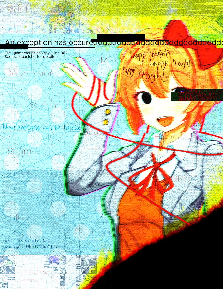 BatuhanYtho's tweet photo. [ Sayonara ]
Original art: @Vaniste_Art 
design: by me :)
character: Sayori from Doki Doki Literature Club (DDLC) https://t.co/hNL4jtiKIr
